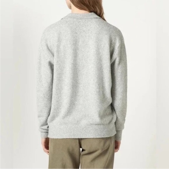 J. Crew Factory Gray Extra Soft Wool Blend Sweater-Polo Small BT833 - Picture 13 of 13